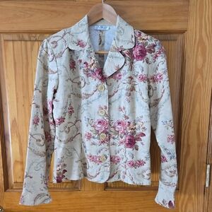 Floral Button-Up Jacket